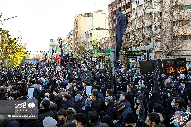 (تصاویر) تشییع ۱۵۰ شهید گمنام در تهران